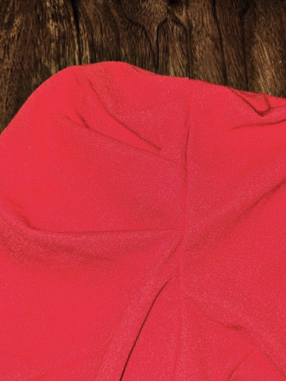 New Red One-Shoulder Puff Sleeve Top - Picture 3 of 4